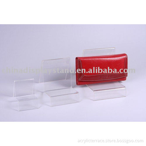 acrylic wallet holder, acrylic purse holder, acrylic bag display